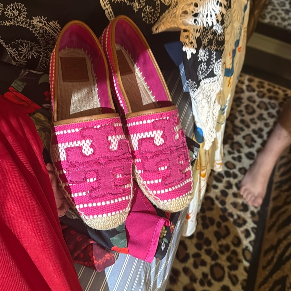 NWOT Tory Burch Shaw Espadrille Flats Slip On Shoes Women